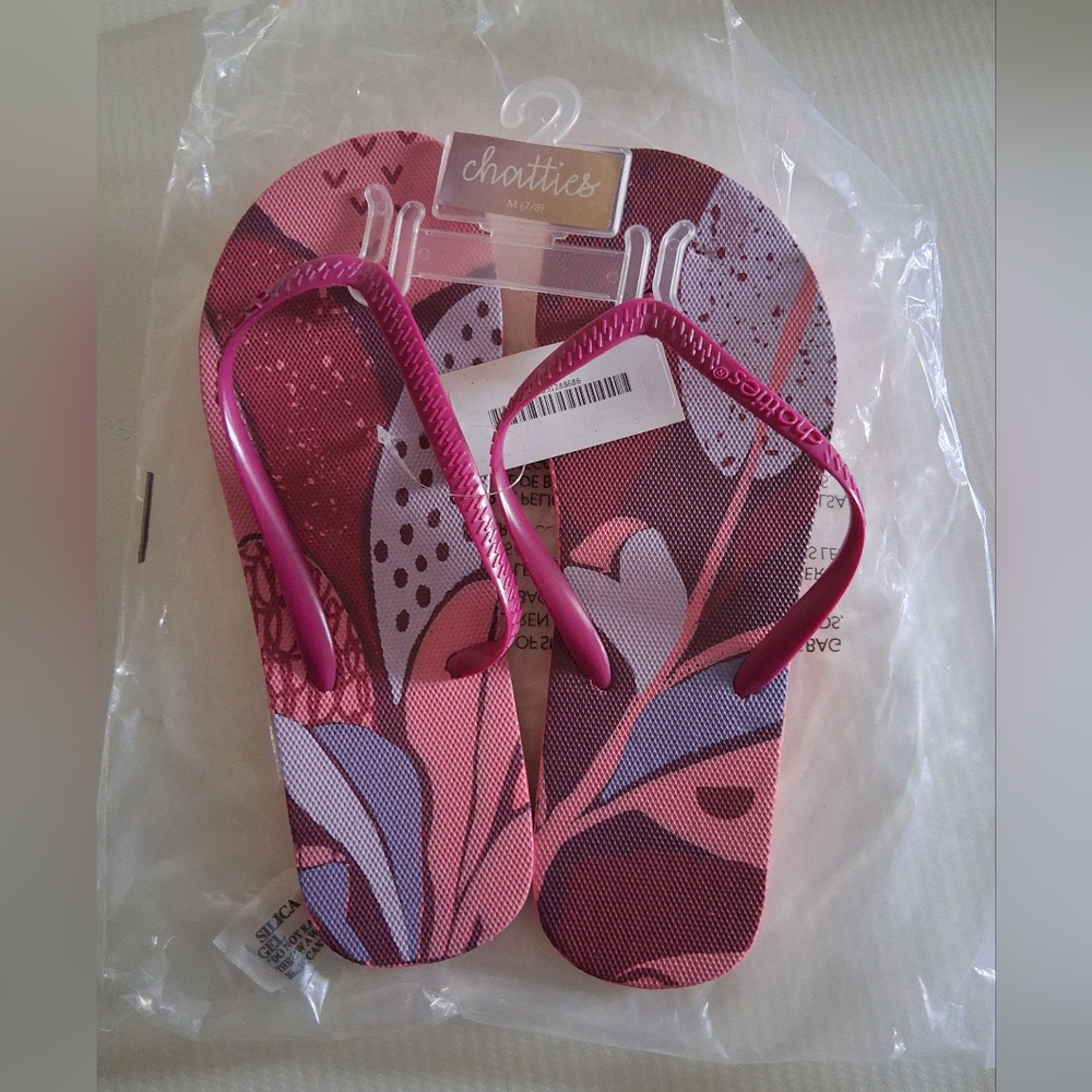 Chatties Pink Flip Flops